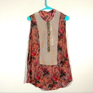 NWT Plenty By Tracy Reese Sleeveless Floral Blouse